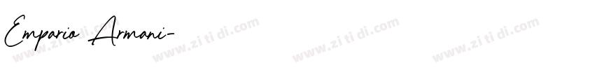 Empario Armani字体转换